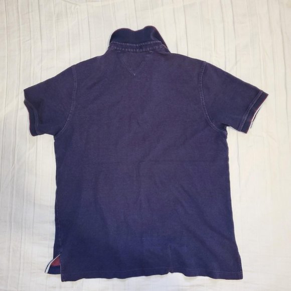 vintage navy blue Tommy Hilfiger collared button-up polo tshirt sweater vest - Picture 2 of 2